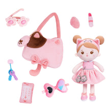 Load image into Gallery viewer, Personalized Baby&#39;s First Purse Plush Playset Sound Toy Gift Set
