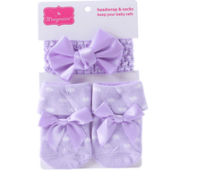 Load image into Gallery viewer, iFrodoll Baby Headwrap and Socks Set