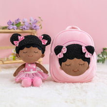 Load image into Gallery viewer, OUOZZZ OUOZZZ Personalized Doll + Backpack Bundle Deep Pink  Dora / With Backpack