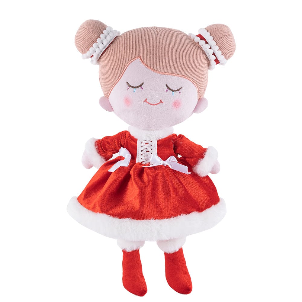 OUOZZZ Personalized Red Plush Rag Baby Doll