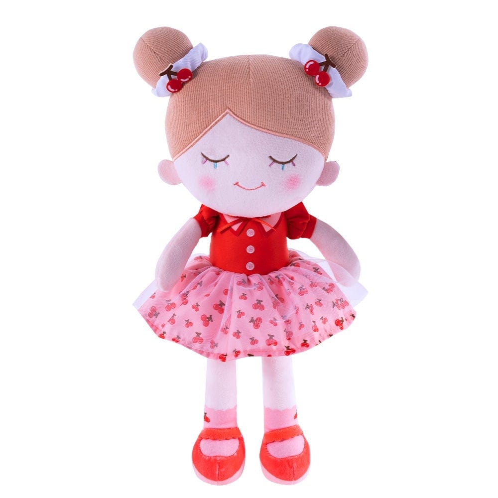 OUOZZZ Personalized Red Cherry Doll