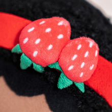 Load image into Gallery viewer, iFrodoll iFrodoll Personalized Deep Skin Tone Plush Strawberry Doll Red