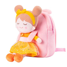 Load image into Gallery viewer, OUOZZZ Personalized Pink Plush Backpack Yellow🍁