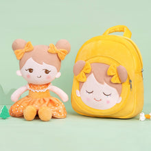 Load image into Gallery viewer, OUOZZZ Personalized Playful Orange Doll With Backpack