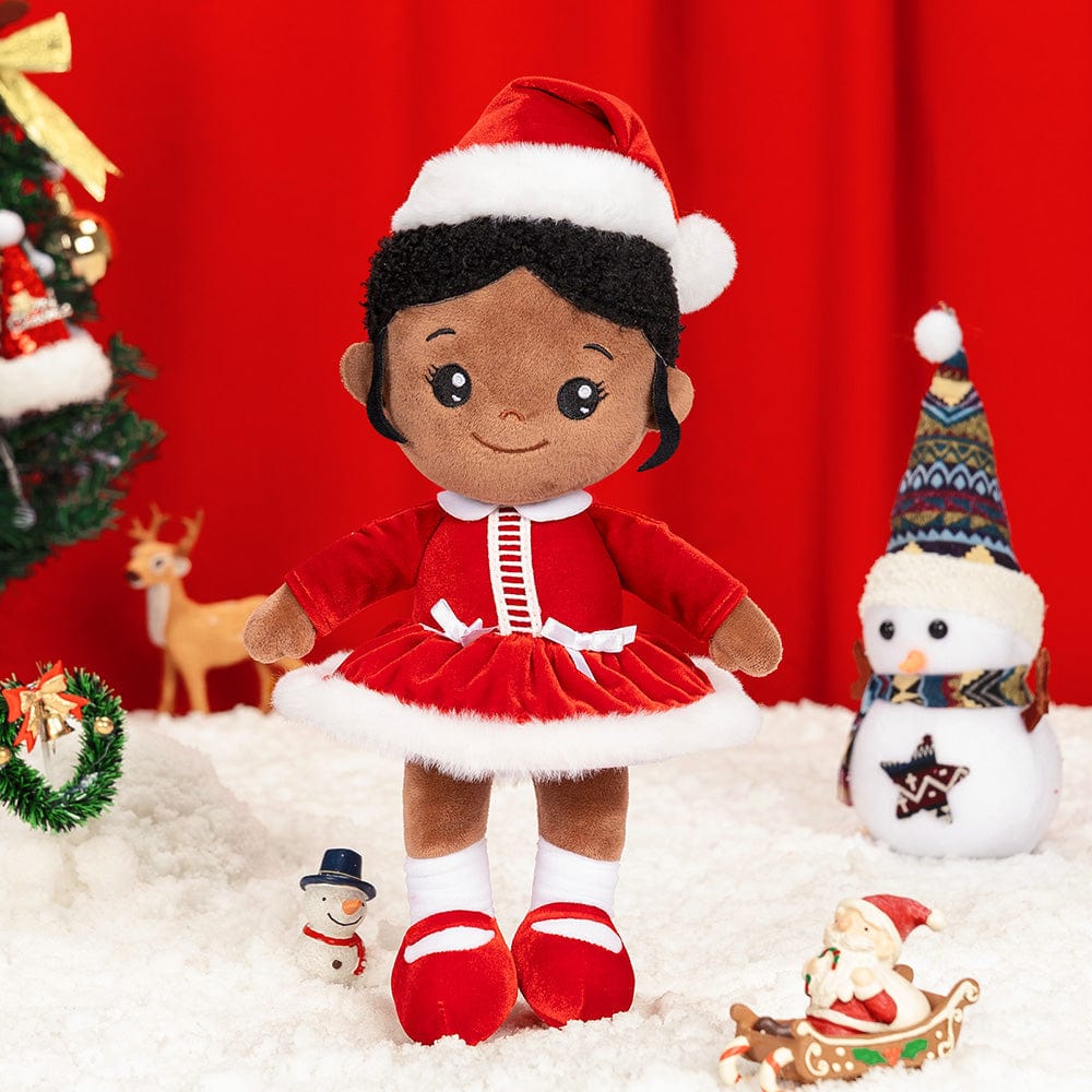 OUOZZZ Christmas Sale - Personalized Doll Baby Gift Set Christmas Red Girl Doll