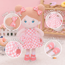 Load image into Gallery viewer, OUOZZZ Personalized Pink Blue Eyes Girl Plush Rag Baby Doll Only Doll⭕️