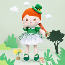 Load image into Gallery viewer, OUOZZZ Red Hair Personalized Green Clover Plush Doll