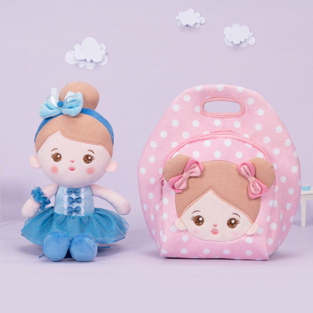 OUOZZZ Personalized Blue Ballet Doll