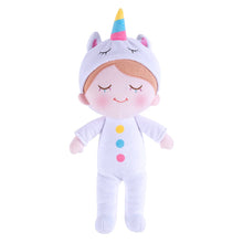Load image into Gallery viewer, OUOZZZ Personalized White Unicorn Pajamas Baby Pajamas Plush Boy Doll