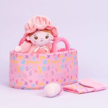 Load image into Gallery viewer, Personalizedoll Personalized Pink Mini Plush Baby Girl Doll &amp; Gift Set