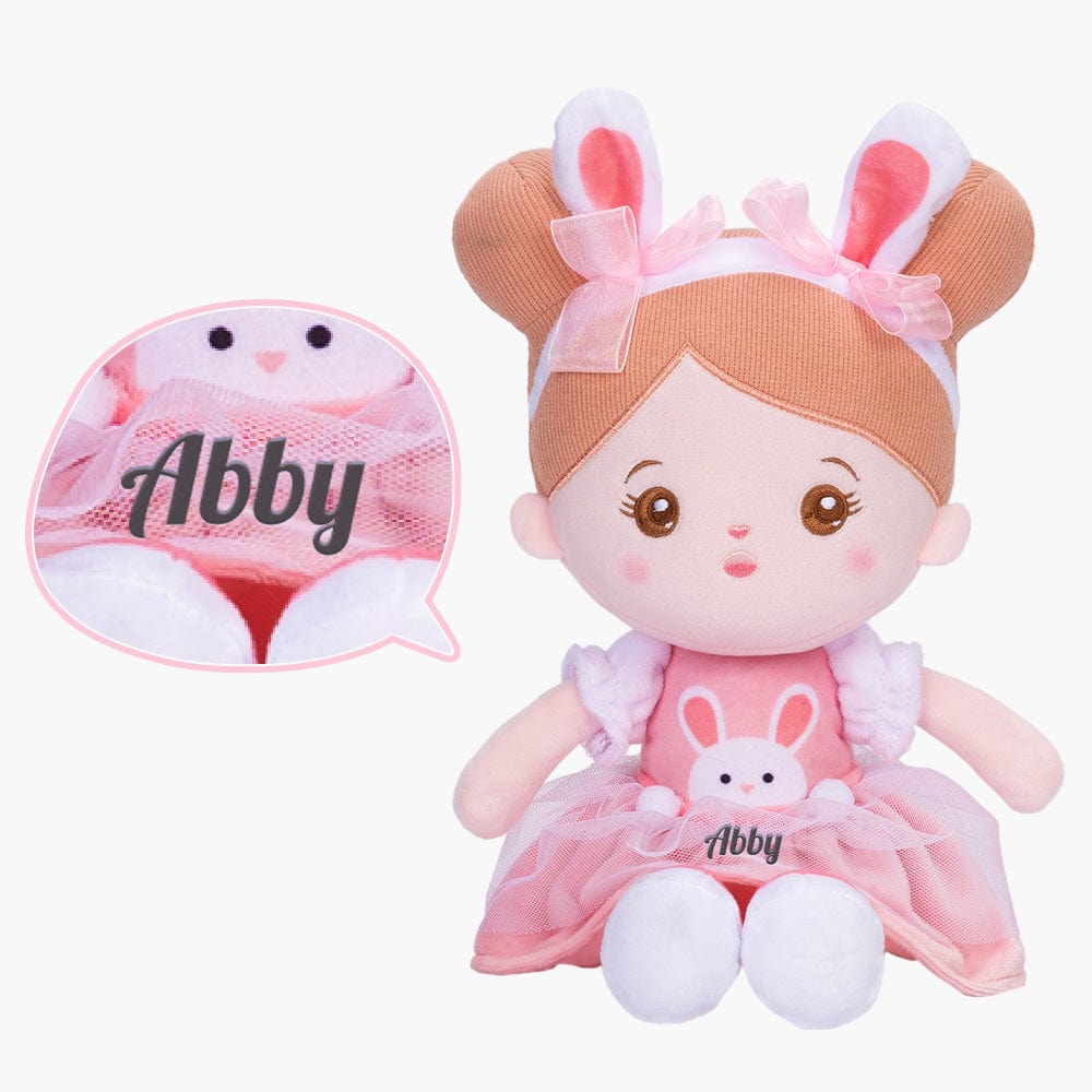 OUOZZZ Easter Sale Personalized Rabbit Girl Plush Doll Bunny Doll