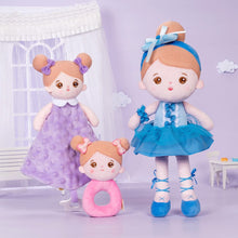 Load image into Gallery viewer, OUOZZZ Personalized Blue Ballet Doll With Rattle &amp; Towel🔔