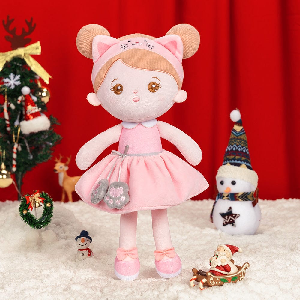 OUOZZZ Christmas Sale - Personalized Doll Baby Gift Set Pink Cat Doll