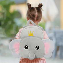 Load image into Gallery viewer, OUOZZZ Personalized Gray Elephant Plush Backpack