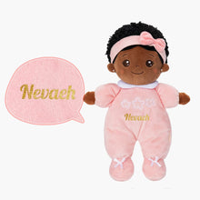 Load image into Gallery viewer, OUOZZZ Personalized Deep Skin Tone Pink Mini Plush Baby Doll Only Doll⭕️