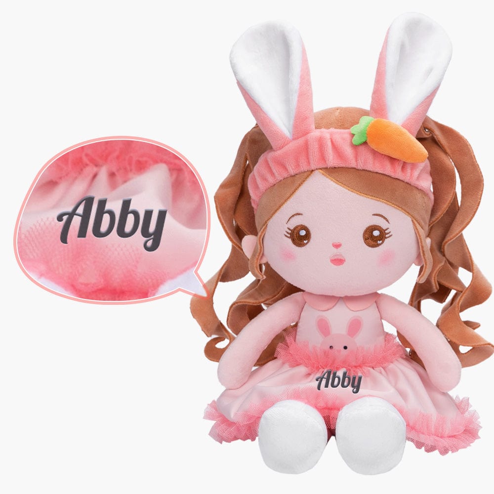 OUOZZZ Easter Sale Personalized Rabbit Girl Plush Doll Long Ears Bunny Doll
