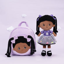 Load image into Gallery viewer, OUOZZZ Personalized Purple Deep Skin Tone Plush Ash Doll Ash+Backpack
