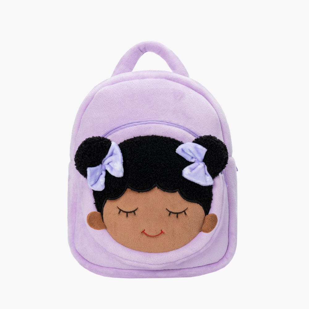 OUOZZZ Personalized Deep Skin Tone Pink Dora Backpack Purple Backpack