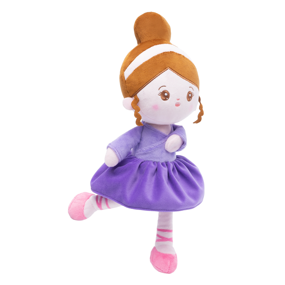 Personalized Purple Dancer Plush Girl Doll