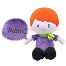 Load image into Gallery viewer, Personalized Blue Eyes Plush Boy Doll