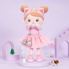 Load image into Gallery viewer, OUOZZZ Personalized Pink Cat Plush Baby Girl Doll