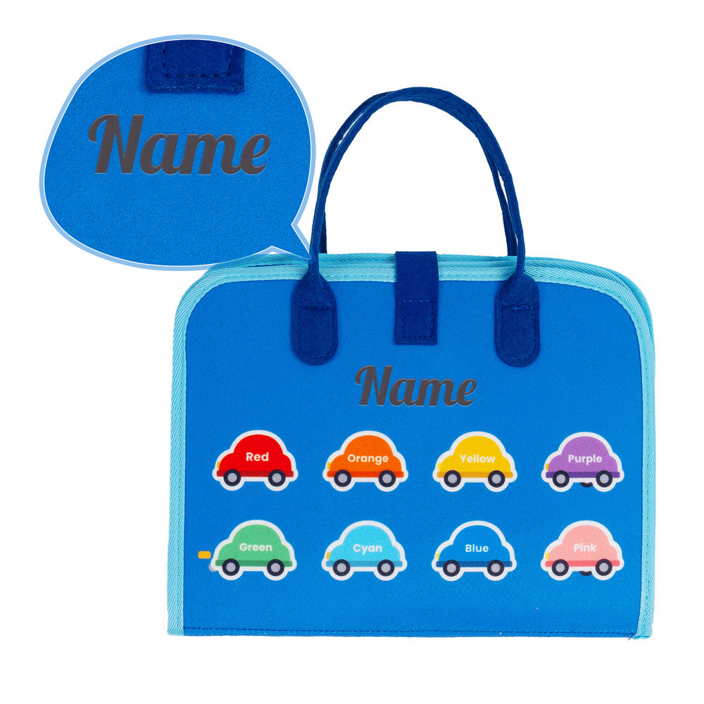 Personalized Toddler Busy Board Plush Montessori Toy for Toddlers