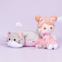 Load image into Gallery viewer, OUOZZZ Personalized Plush Kitten Doll &amp; Pillow &amp; Soothing Towel Gift Set