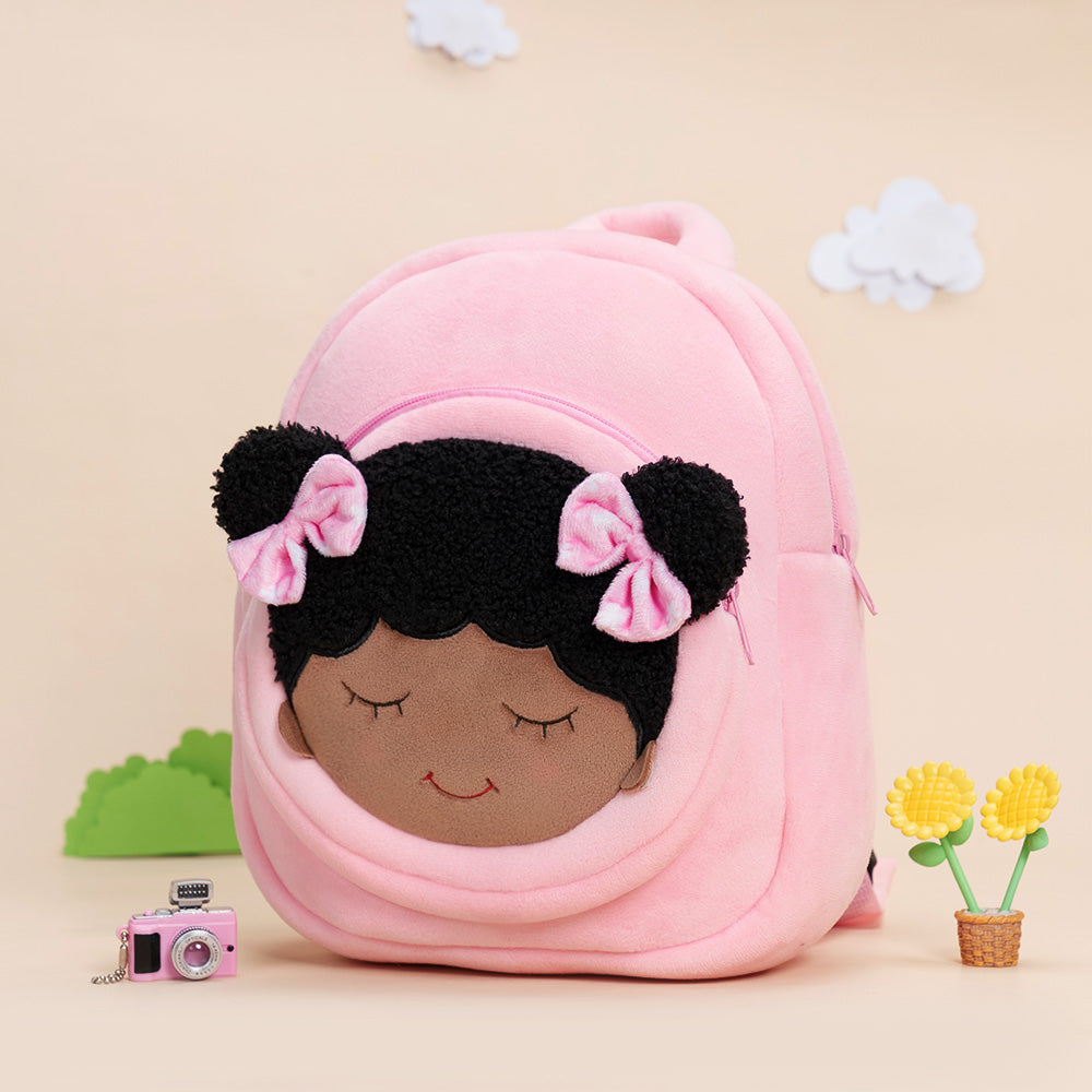 Personalized Deep Skin Tone Pink Dora Backpack