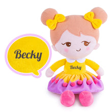 Load image into Gallery viewer, Personalizedoll Personalized Girl Doll + Optional Backpack Becky Yellow Doll / Only Doll